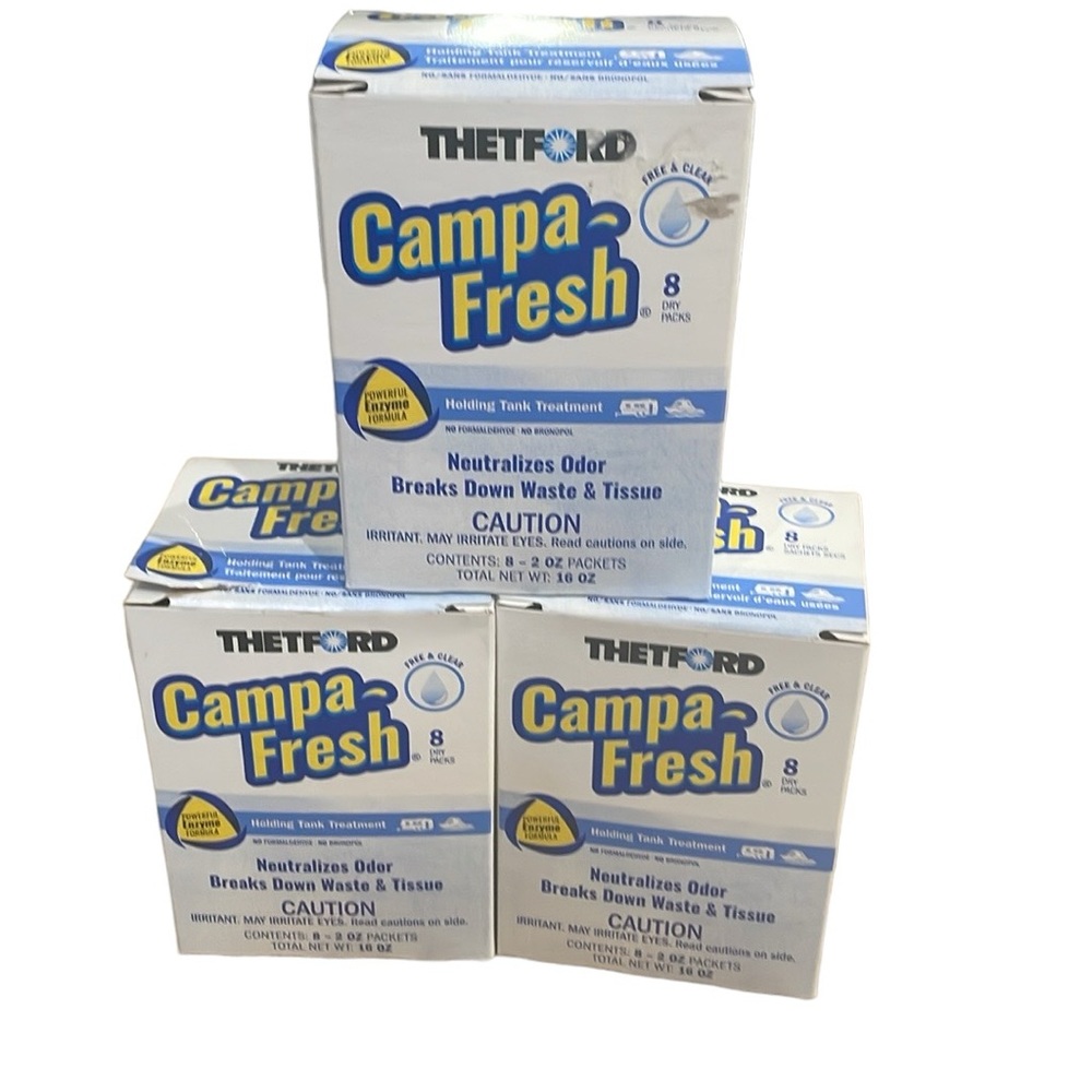 Thetford Campa Fresh free and clear formaldehyde free 8 dry packs box …